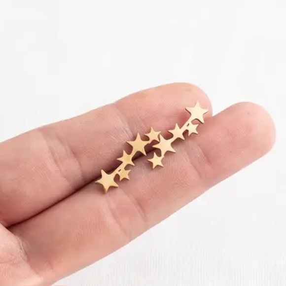 GOLD ☆ Constellation Stainless Steel Earrings - Picture 4 of 5